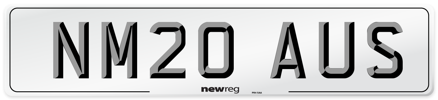 NM20 AUS Number Plate from New Reg